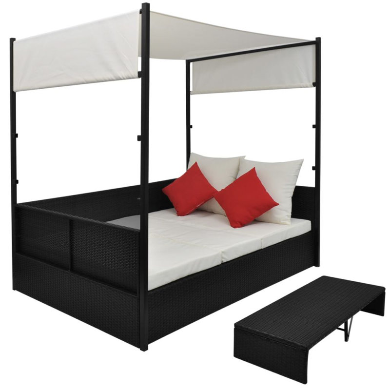 Latitude Run® Carneatly 74.8'' Wide Outdoor Patio Daybed with Cushions